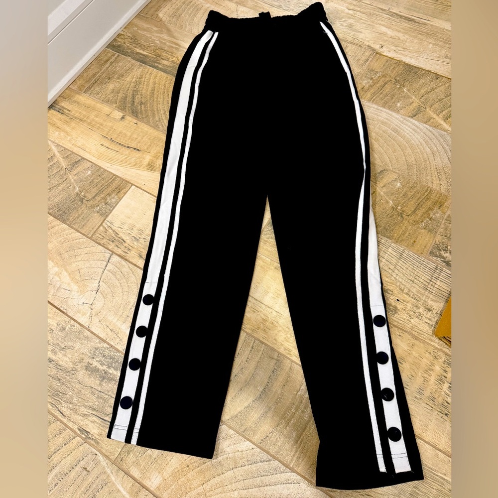 Wide leg “track” trouser